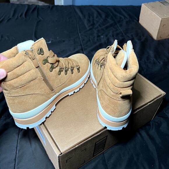 FRACORA combat ankle lace up winter snow boots womens 7 trendy gorpcore chic - Picture 6 of 9